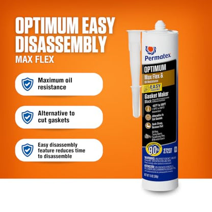 Permatex 27237 Optimum Black Gasket Maker, 13 oz - size: 13 Fl. Oz., style: Optimum