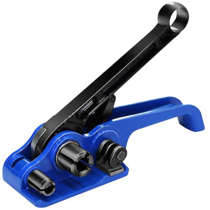 Heavy Duty Banding Strapping Tensioner & Cutter Manual Packaging Tools Windlass for 1/2"-3/4" Width Polyester Poly Strap(Bearing Swivle Mute) - color: PET mute, size: 1/2-3/4in