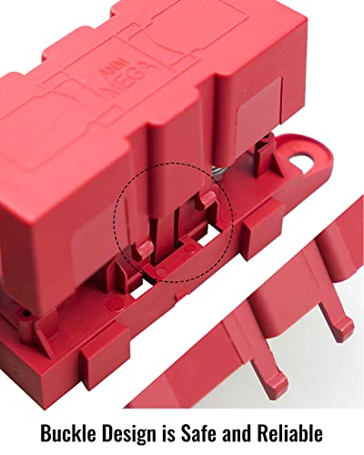 MEGA ANM AMG Fuse Holder 500A 32V, High Current Bolt-On Fuse Holder - color: Red