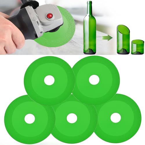 5Packs 4.5" Glass Cutting Disc 2.2 for Angle Grinder 7/8" (Model 115/125) - style: Green 5Packs