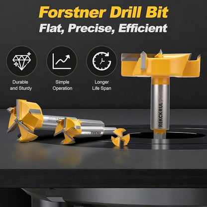 2-1/4" | 57mm Triple Flute Tungsten Carbide Forstner Drill Bit (Hex) - size: 2-1/4" | 57mm