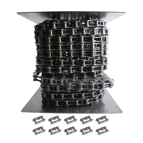 PGN A2050 Conveyor Roller Chain x 100 Feet + 10 Connecting Links