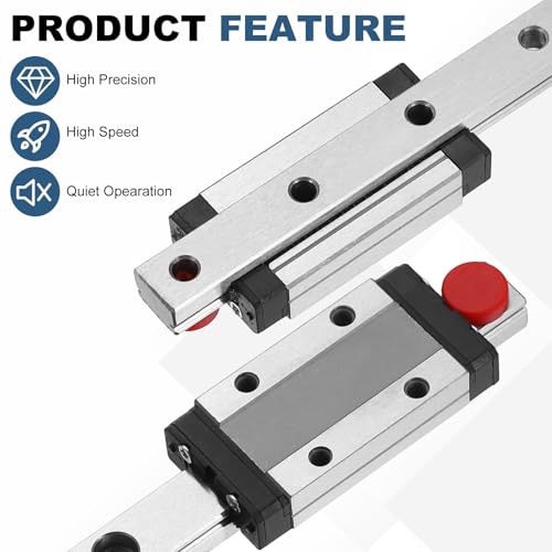 uxcell MGN9 50mm Linear Sliding Rail Guide Linear Motion Guideway - size: 50mm