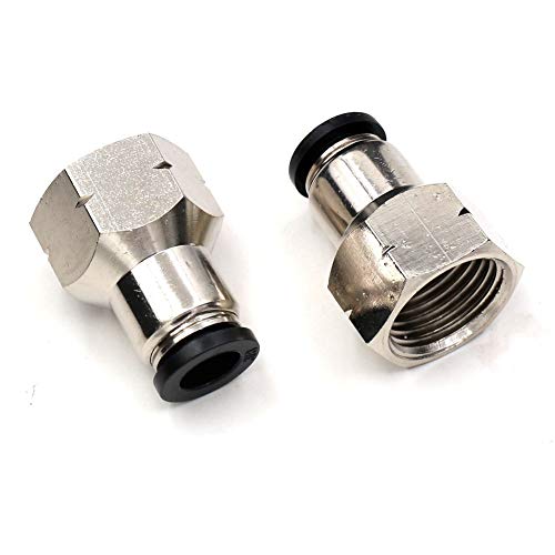 CEKER 3/8" Od x 1/2" NPT Female Thread Push to Connect Air Fittings, 5 Packs - size: 3/8" OD X 1/2" FNPT