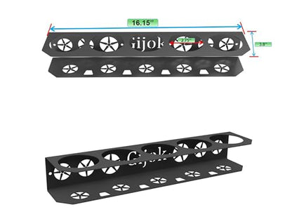 2 Pack Five Cans Wall-Mounted Steel Aerosol Spray Can Holder, Black - style: 2-Black