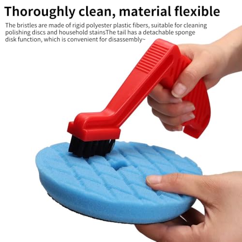 Polishing and Buffing Pad Cleaning Spur Tool and Foam Pad Brush