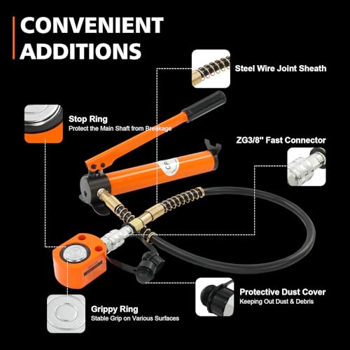 BSY-10+CP-180 Kit Hydraulic Hand Pump for Heavy Lifting