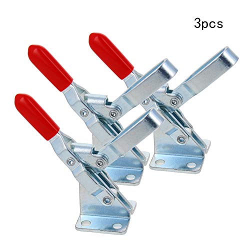 Utoolmart Hand Tool Vertical Toggle Clamp GH-101-A Quick Release Clamp 50kg Holding Capacity 3 Pcs - size: GH-101-A 3pcs