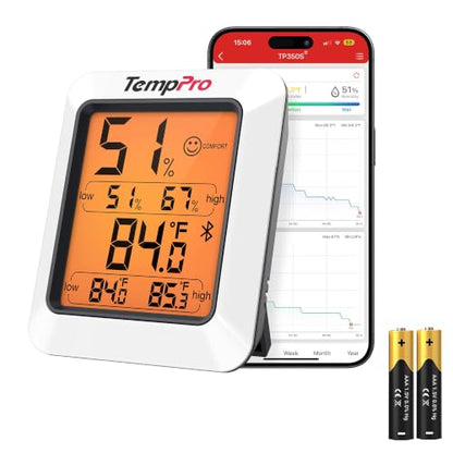 TempPro TempAir Bluetooth Hygrometer Thermometer for Greenhouse Up to 260ft - size: Bluetooth
