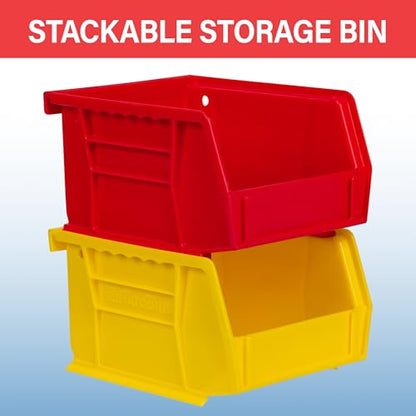 Akro-Mils 30210 AkroBins Plastic Storage Bins, 5"x4"x3", Clear, 6-Pack - color: Clear, size: 6 Pack