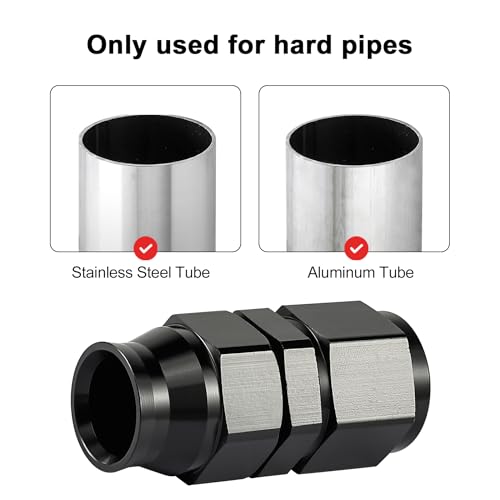 EVIL ENERGY 6AN Female Flare to 3/8" Compression Hardline Fitting, 2 PCS - size: 6AN to 3/8