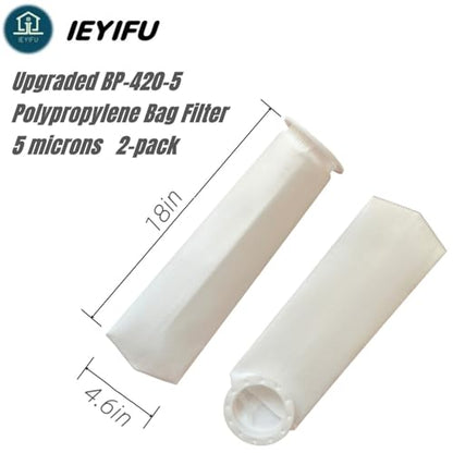 BP-420-5 Polypropylene Filter Bag 20 inches 5 Micron (2PC)