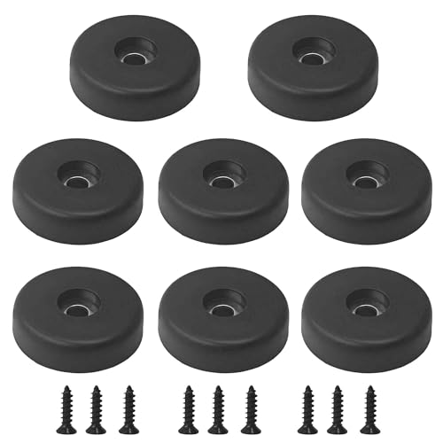 8PCS 40mm x 10mm Rubber Feet, Speaker Isolation Pads for Amplifier Subwoofer Guitar Cabinet Home Audio Equipment, Black Anti-Vibration Feet - size: 8PCS