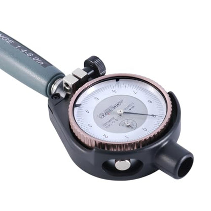 Accusize Dial Bore Gauge Set, 1.4-6 in Range, 0.0001 in Grad. - size: Dial Indication: 0-0.05" x .0001"