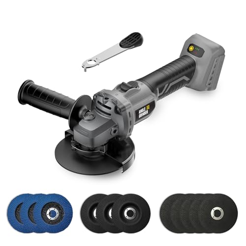 Cordless Angle Grinder 4-1/2" Compatible with DEWALT 20V MAX Battery - color: Deep Grey