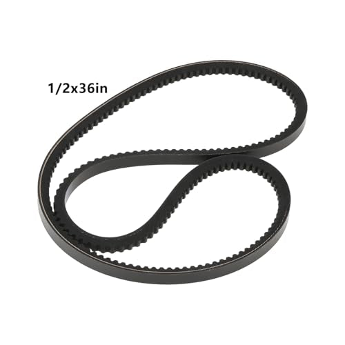 1/2 x 36 IN Cogged V-Belt for Enhanced Wear Resistance and Flexibility Compatible with Woods Equipment 70341