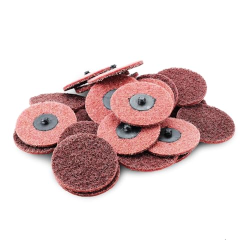 BHA Surface Conditioning Quick Change Discs, 3" Red (Medium) Prep Pad - 25 Pack - color: Red