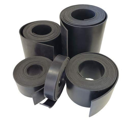 Neoprene Rubber Sheet, Rolls, Strips 3/32" (.093") Thick x 3" Wide x 10' Long Solid Rubber - size: 3" x 10', style: .093" thick