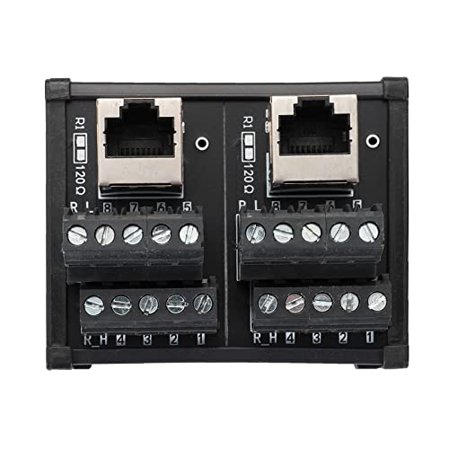 2Way RJ45 8P8C DIN Rail Mount Ethernet Connector Distribution - size: 2 way