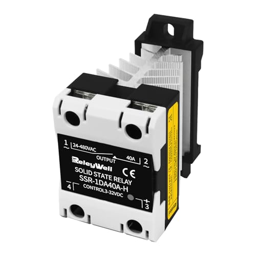Solid State Relay 40A, DIN Rail SSR, ReleyWell - style: 40DA