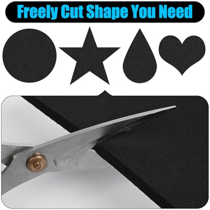 ToLanbbt 8 PCS Adhesive Foam Padding Sheets Closed Cell Neoprene Foam Sheet 1/8" Thick, 4" x 4" Self Stick Insulation Anti Vibration Pads Anti-Slip for Furniture, Cars, Speakers, DIY - size: 4" x 4" x 1/8"