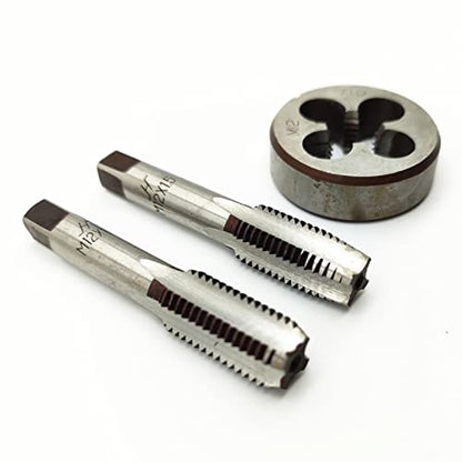 AtticZone M12 x 1.5 Metric Hand Thread Tap and Die Set, Right Hand - size: M12x1.5