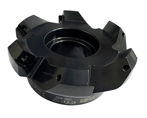 HHIP 2062-4000 4 Inch x 1-1/2 Bore 45 Degree SCMT Indexable Face Mill - size: 4" Cutting Dia, 1-1/2" Hole, 1.97" Length, style: 6 Teeth