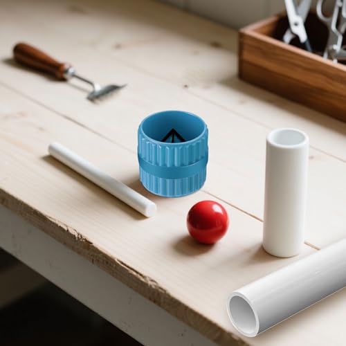 Pipe Reamer Deburring Tool, Inner & Outer for Copper PVC Brass Tubes Blue - color: Blue
