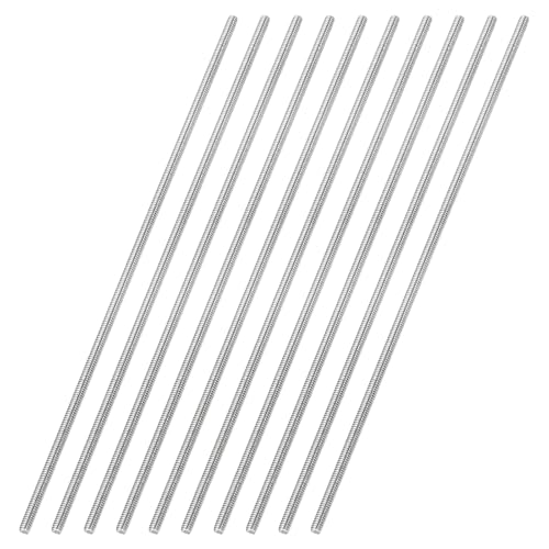 uxcell 10Pcs Fully Threaded Rod M2 x 0.4mm Pitch 110mm/4 Inch Threaded - size: M2x0.4mmx110mm