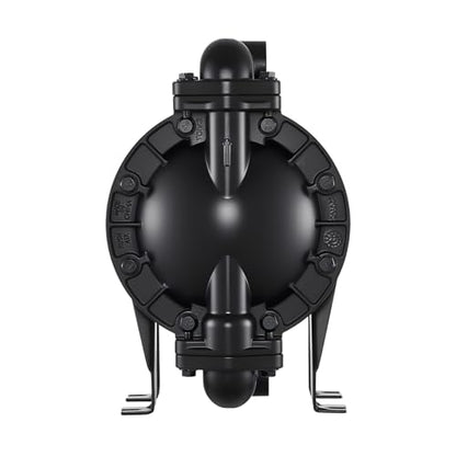 VEVOR Air Operated Double Diaphragm Pump, 35 GPM, 1 inch Inlet & Outlet Pneumatic Waste Oil Transfer Pump, Max 114 PSI, Aluminum Alloy Body, Air-Operated for Diesel, Grease, Kerosene, Gasoline & Oil - style: 1inch 35GPM Aluminum Alloy