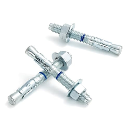 3/8" x 3" Concrete Anchors (200 Pack) 3/8 inch Wedge Anchors Bolts Zinc Plated