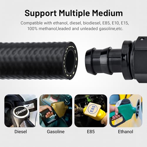 EVIL ENERGY 3/8'' Fuel Line Hose Fuel Injection Hose SAE 30R9 300PSI 25FT - size: 3/8 25FT