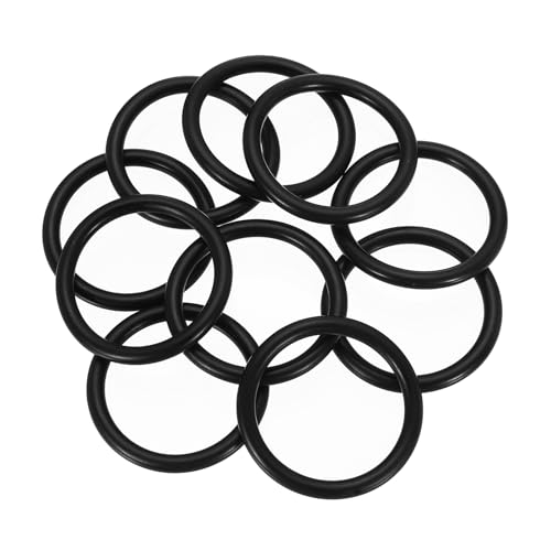 uxcell 10Pcs AS-326 O-Rings, Nitrile Rubber O-Rings 1-5/8" ID, 2" OD, 3/16" Width Round Sealing Gasket for Automotive Machine Plumbing Sealing Repair (70 Durometer, Black) - size: 1-5/8" ID, 2" OD, 3/16" Width
