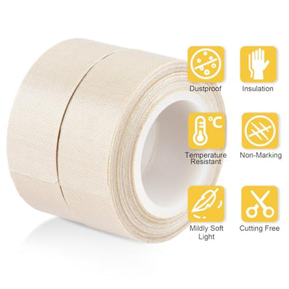 2PCS Light Dimming Tape 0.78inx32.8ft LED Light Strip Masking Tape - color: Beige