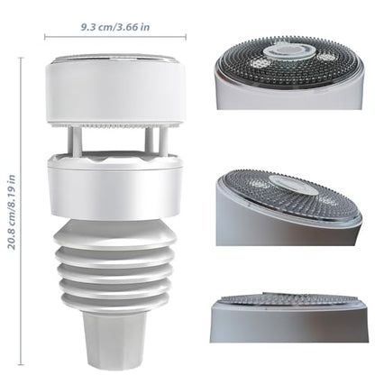 ECOWITT Wi-Fi Weather Station GW1210, Includes GW1200 Wi-Fi Gateway and WS90 Outdoor Sensor Array, 915 MHz - style: GW1210BU
