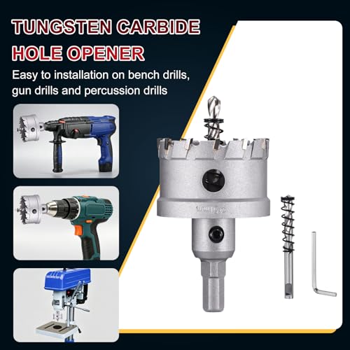 Tungsten Carbide Tipped Hole Saw 2 Inch 51mm Hole Cutter - size: 2 Inch (51mm)