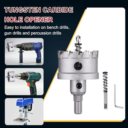 Tungsten Carbide Tipped Hole Saw 2 Inch 51mm Hole Cutter - size: 2 Inch (51mm)