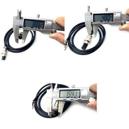 3.28 ft GX12 6 Pin Double Female Cable, GX12 6Pins Double Female Head Aviation Cordset Electrical Connector Panel Mount Circular Metal Adapter Cordset for Ships 5A 125V 24AWG (1meter) - size: GX12 6Pin