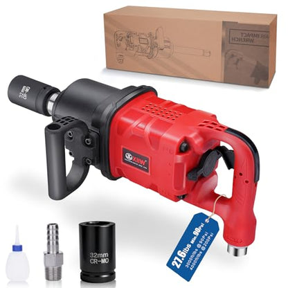XIIW 1 Inch Air Impact Wrench, Up to 4000 ft-lbs High Reverse Torque - size: 1 Inch | 4000 ft-lbs