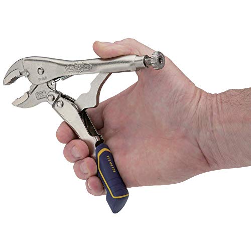 IRWIN VISE-GRIP Locking Pliers, Fast Release, Curved Jaw with Wire Cutter, 7-Inch (IRHT82580)