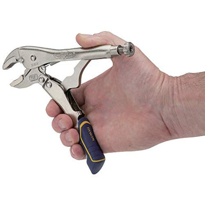 IRWIN VISE-GRIP Locking Pliers, Fast Release, Curved Jaw with Wire Cutter, 7-Inch (IRHT82580)