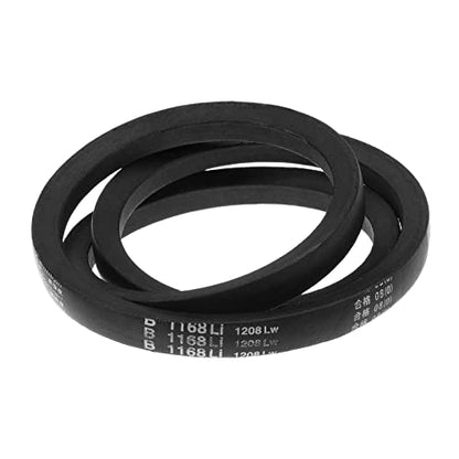 HARFINGTON B-1168 V-Belts Drive Belt 1168mm(46") Inner Girth 17mm Top Width B Section Rubber for Power Transmission - size: 1168mm