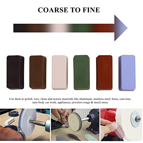 DSMART Jewelers Rouge Red Polishing & Buffing Compound Used for Buffing Soft Metals Like Gold/Silver Softest Metals Removing Scratch to Mirror Finishing -1Pound - color: Red