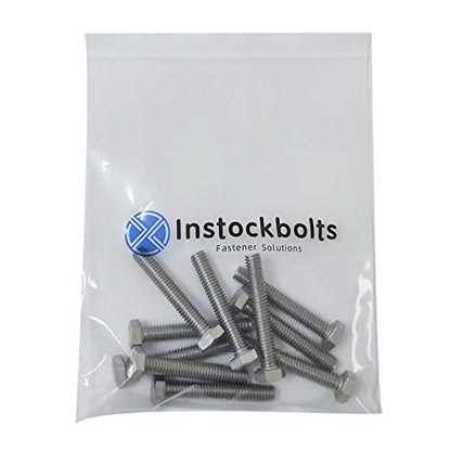 3/8-16 × 2" Hex Head Screw Bolt, 304 Stainless Steel 18-8, Full Thread, Coarse Thread UNC, ASME B18.2.1, 10 Pcs-Pack - size: 3/8-16 × 2" (10pcs)
