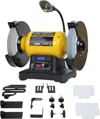 Woodskil Digital Display 8" Variable Speed Bench Grinder for Knife,3/4HP,5A - size: 8" Variable Speed Grinder