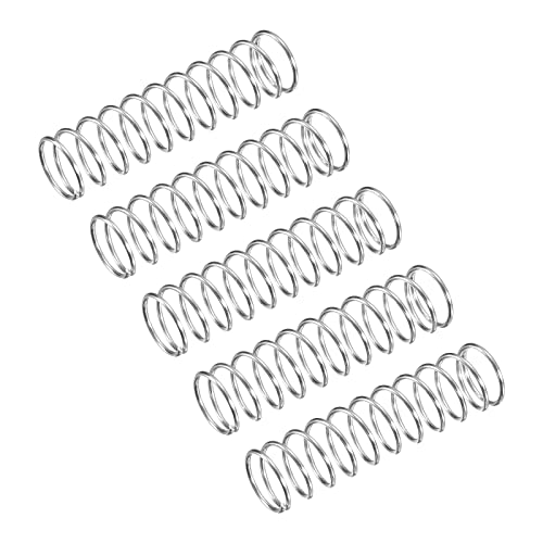 uxcell 5Pcs Compression Spring 304 Stainless Steel 10mmOD,0.8mmWD,40mmFL - size: 10x0.8x40mm