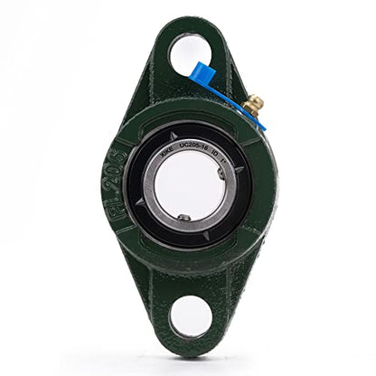 XIKE 2 Pcs UCFL205-16 Bore 1" Pillow Block Flange Mounted Ball Bearings. - size: UCFL205-16 Bore 1"
