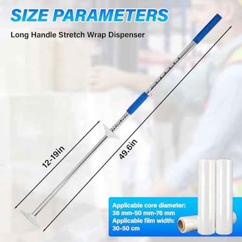 48 Inch Long Handle Stretch Wrap Dispenser Tool