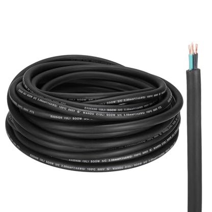 MECCANIXITY 14/3 SOOW Electrical Wire Cable 50ft 14 AWG 3 Conductor UL - size: 14AWG*50ft