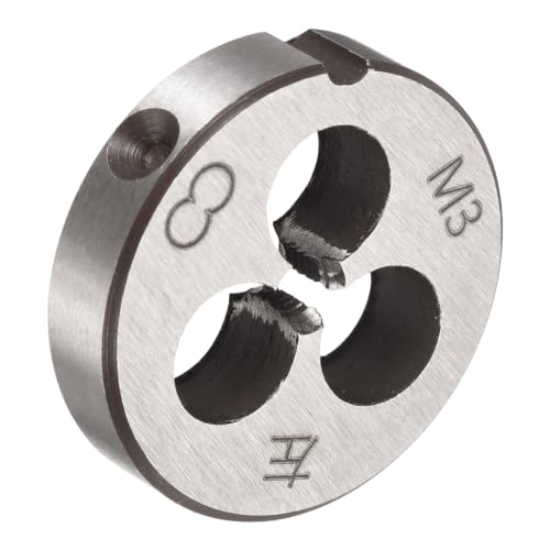 M3 x 0.5 Round Threading Die Left Hand Alloy Steel - size: M3 x 0.5